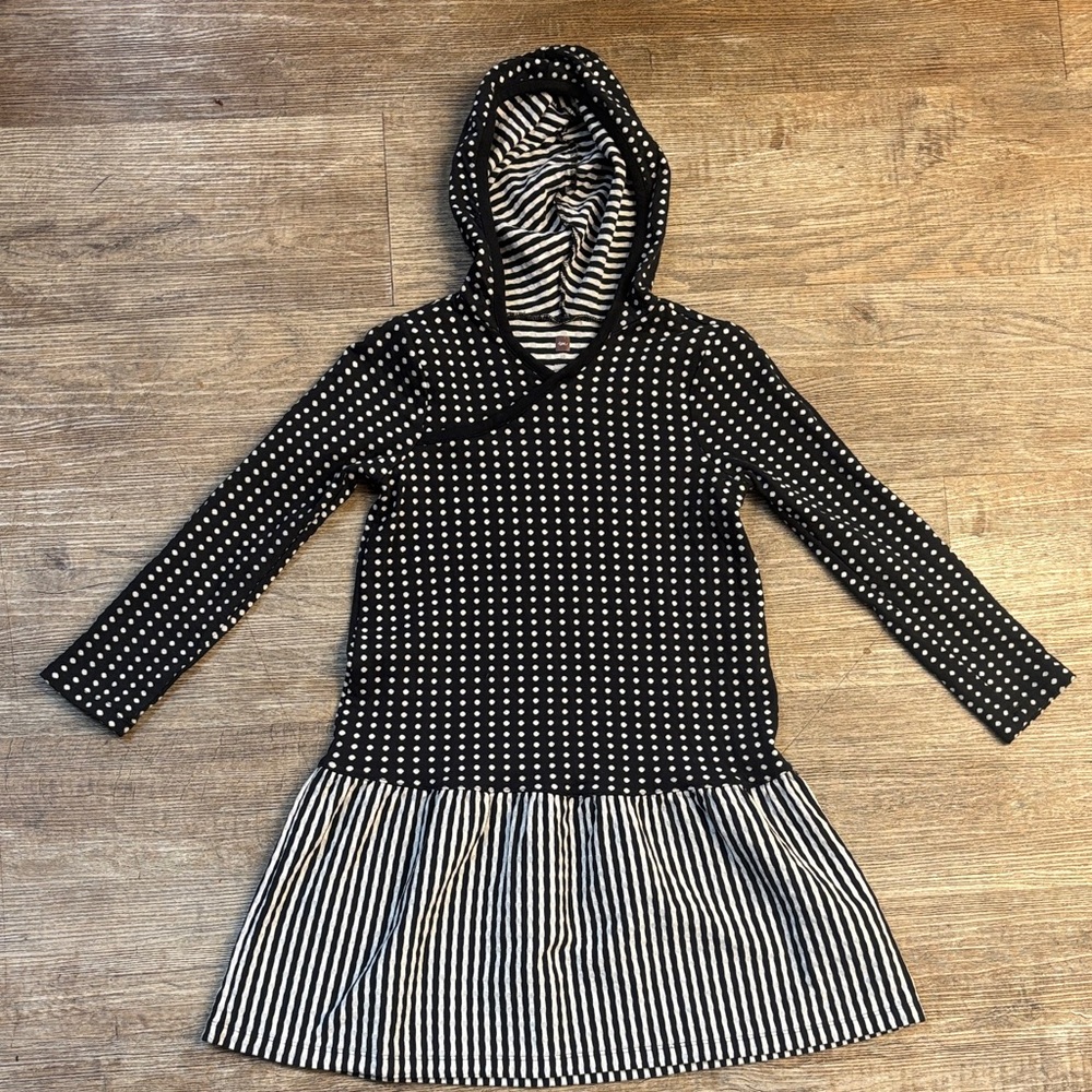 Tea collection dress with hood